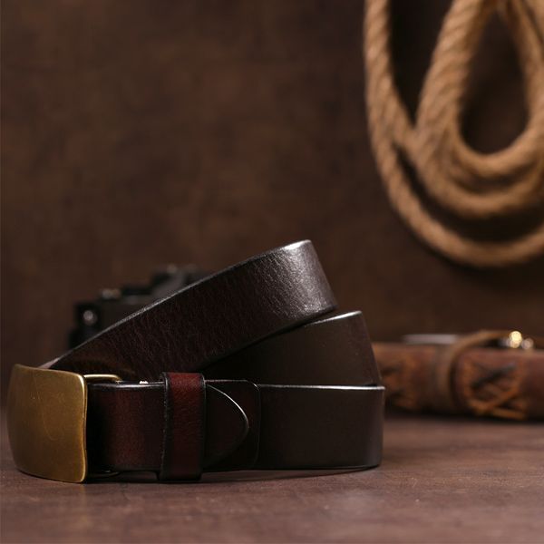 Men's automatic belt Vintage 20067 Brown 20067 фото