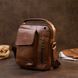 Messenger with earphone hole for men Vintage 20414 Brown 20414 фото 6