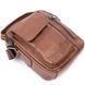 Messenger with earphone hole for men Vintage 20414 Brown 20414 фото 3