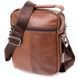 Messenger with earphone hole for men Vintage 20414 Brown 20414 фото 2