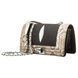 Women's clutch STINGRAY LEATHER 18511 made of genuine stingray leather with python skin inserts Black 18511 фото 1