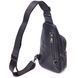 Men's shoulder bag made of genuine leather 21284 Vintage Black 21284 фото 2