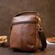 Messenger with earphone hole for men Vintage 20414 Brown 20414 фото 7