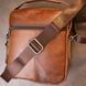 Messenger with earphone hole for men Vintage 20414 Brown 20414 фото 8