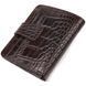 Interesting wallet for men made of genuine leather with crocodile embossing CANPELLINI 21689 Brown 21689 фото 2