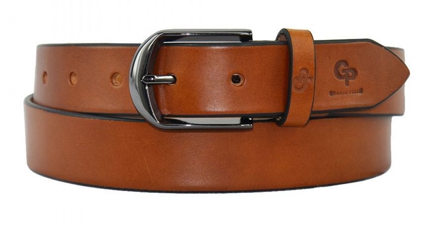 Men's belt Grande Pelle 20094 Brown 20094 фото