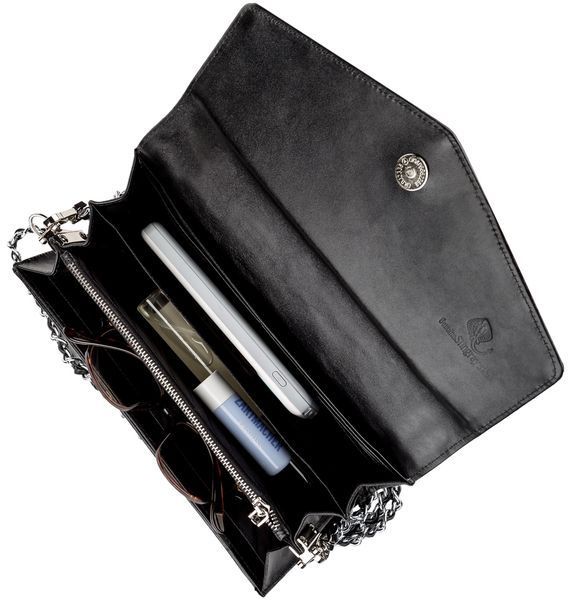 Сумка-клатч STINGRAY LEATHER 18215 из натуральной кожи морского ската Черная 18215 фото