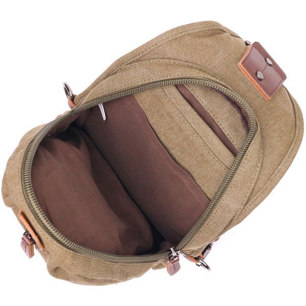 Original men's textile shoulder bag 21254 Vintage Olive 21254 фото