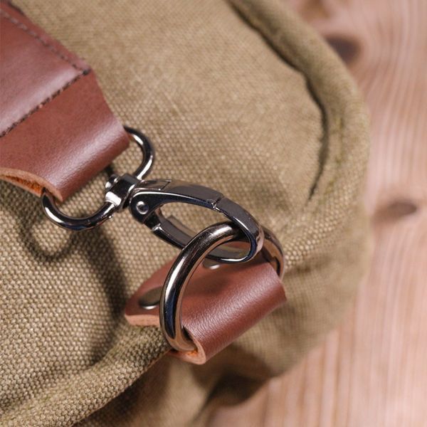 Original men's textile shoulder bag 21254 Vintage Olive 21254 фото