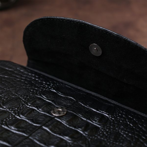Men's genuine leather shoulder bag Vintage 20489 Black 20489 фото