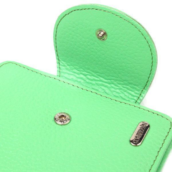 Compact women's wallet made of genuine leather CANPELLINI 21666 Light green 21666 фото