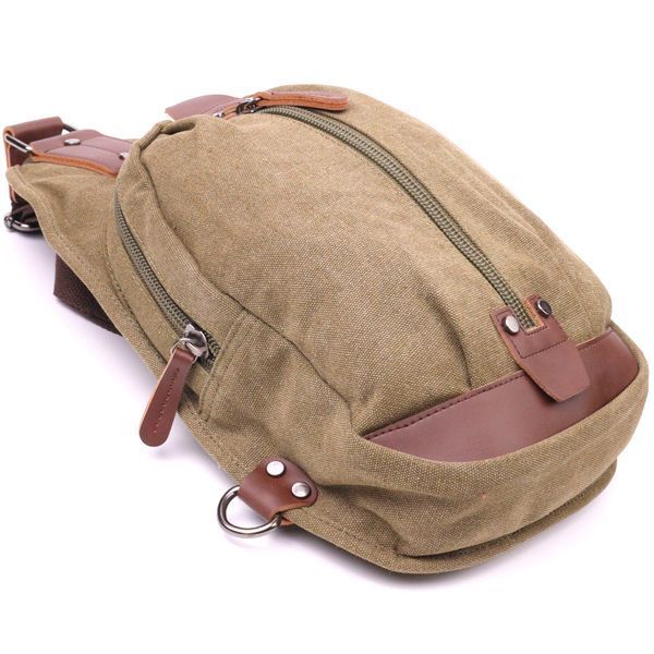 Original men's textile shoulder bag 21254 Vintage Olive 21254 фото