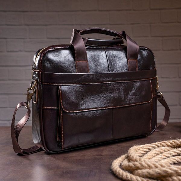 Men's laptop bag Vintage 14750 Brown 14750 фото