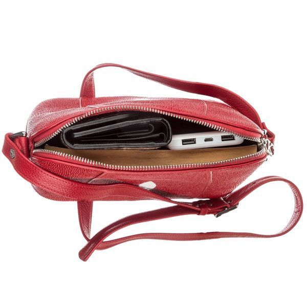 Сумка женская STINGRAY LEATHER 18631 из натуральной кожи морского ската Красная 18631 фото