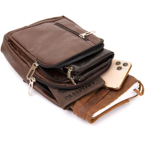Сумка cross body Vintage 20512 Коричневая 20512 фото