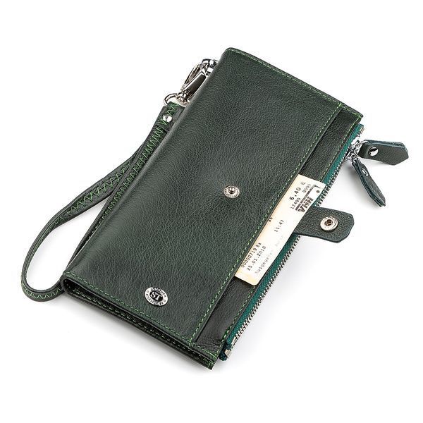 Кошелек женский ST Leather 18380 (ST420) кожаный Зеленый 18380 фото