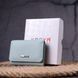 Women's purse with a small coin holder made of genuine leather KARYA 21319 Turquoise 21319 фото 9