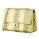Women's bag SEA SNAKE LEATHER 18554 made of genuine sea snake leather Yellow 18554 фото 1