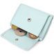 Women's purse with a small coin holder made of genuine leather KARYA 21319 Turquoise 21319 фото 5