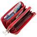 Women's clutch wallet STINGRAY LEATHER 18522 made of genuine stingray leather with python skin inserts Red 18522 фото 3