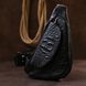 Men's genuine leather shoulder bag Vintage 20489 Black 20489 фото 6