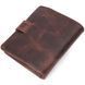 Compact men's wallet in vintage leather KARYA 21372 Brown 21372 фото 2