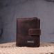 Compact men's wallet in vintage leather KARYA 21372 Brown 21372 фото 9
