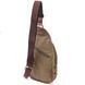Original men's textile shoulder bag 21254 Vintage Olive 21254 фото 2