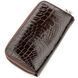 Клатч чоловічий CROCODILE LEATHER 18526 з натуральної шкіри крокодила Коричневий 18526 фото 2