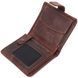 Compact men's wallet in vintage leather KARYA 21372 Brown 21372 фото 4