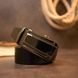 Men's belt with dark buckle automatic Vintage 20295 Black 20295 фото 5