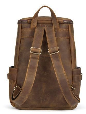 Дорожный рюкзак матовый Vintage 14887 Коньячный 14887 фото