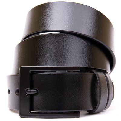 Classic men's belt Vintage 20382 Black 20382 фото
