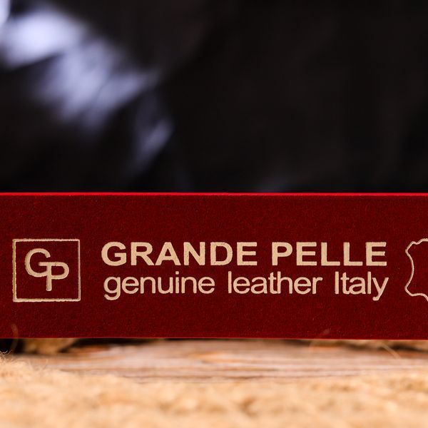Women's bright genuine leather belt Grande Pelle 21457 Red 21457 фото