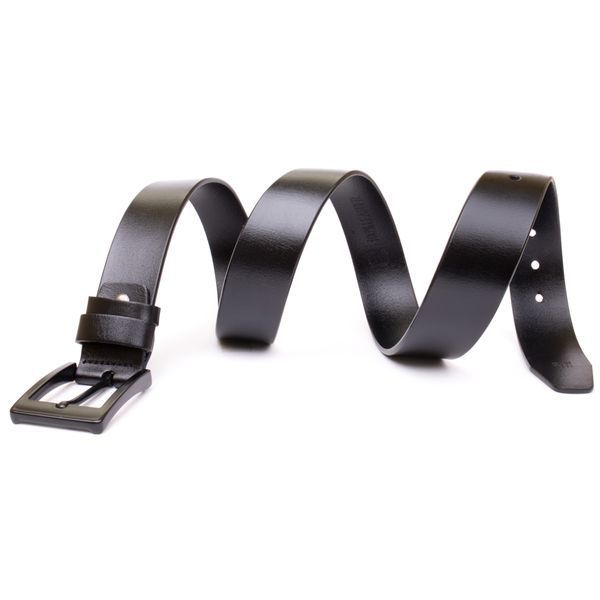 Classic men's belt Vintage 20382 Black 20382 фото