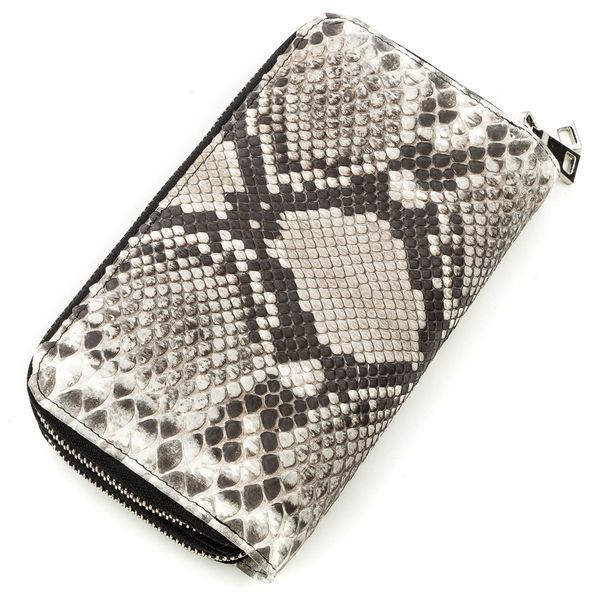 Кошелек женский SNAKE LEATHER 18524 из натуральной кожи питона Серый 18524 фото