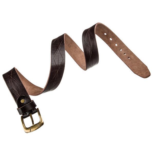 Leather belt Vintage 20132 Dark brown 20132 фото