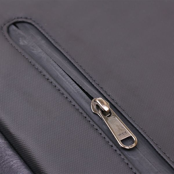 Solid men's textile backpack Vintage 20490 Black 20490 фото