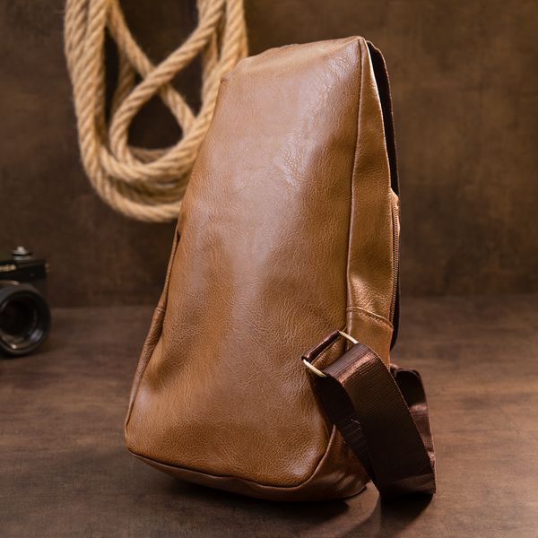 Cross body bag with emblem made of leatherette Vintage 20570 Red 20570 фото
