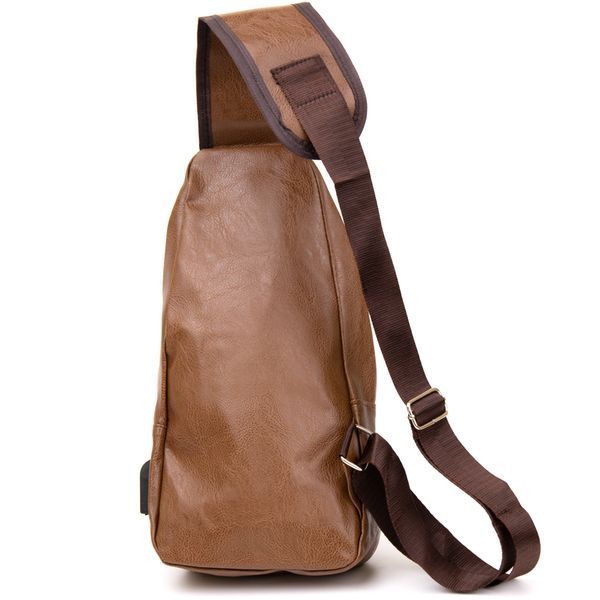 Cross body bag with emblem made of leatherette Vintage 20570 Red 20570 фото