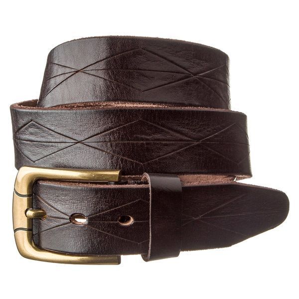 Leather belt Vintage 20132 Dark brown 20132 фото