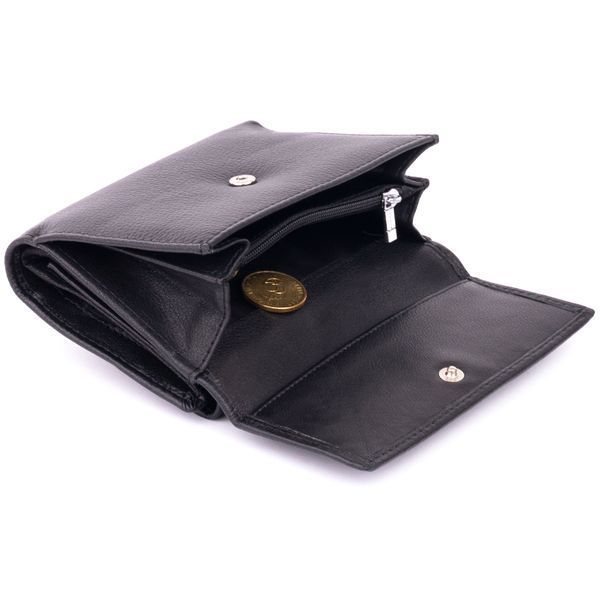 Гаманець горизонтальний жіночий з двох частин ST Leather 19369 Чорний 19369 фото
