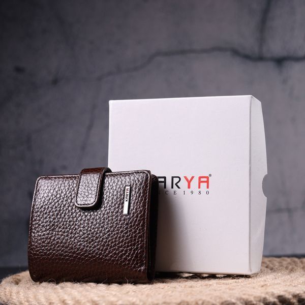 Stylish men's wallet made of genuine full-grain leather KARYA 21373 Brown 21373 фото