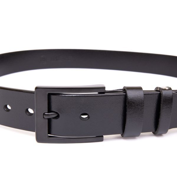 Classic men's belt Vintage 20382 Black 20382 фото