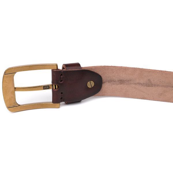Leather belt Vintage 20132 Dark brown 20132 фото