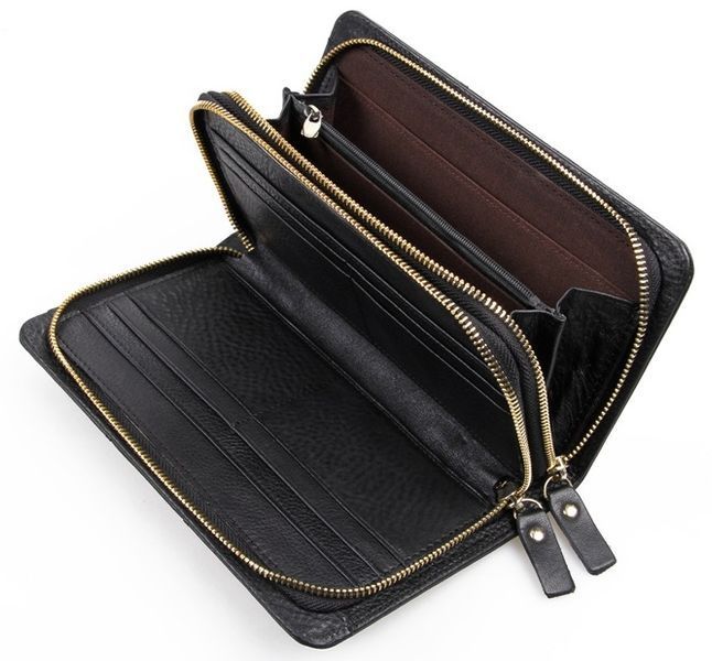 Men's clutch Vintage 14396 leather Black 20254 фото