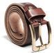 Leather belt Vintage 20132 Dark brown 20132 фото 4
