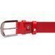 Women's bright genuine leather belt Grande Pelle 21457 Red 21457 фото 3
