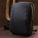 Solid men's textile backpack Vintage 20490 Black 20490 фото 8