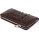 Clutch wallet made of genuine crocodile leather CROCODILE LEATHER 18017 Brown 18017 фото 2